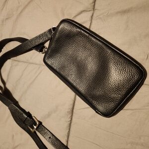 Black Bandolier Crossbody Bag